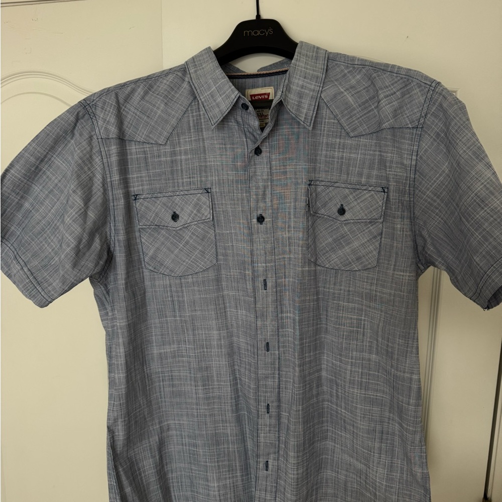 Levi’s Blue Plaid Men's Shirt